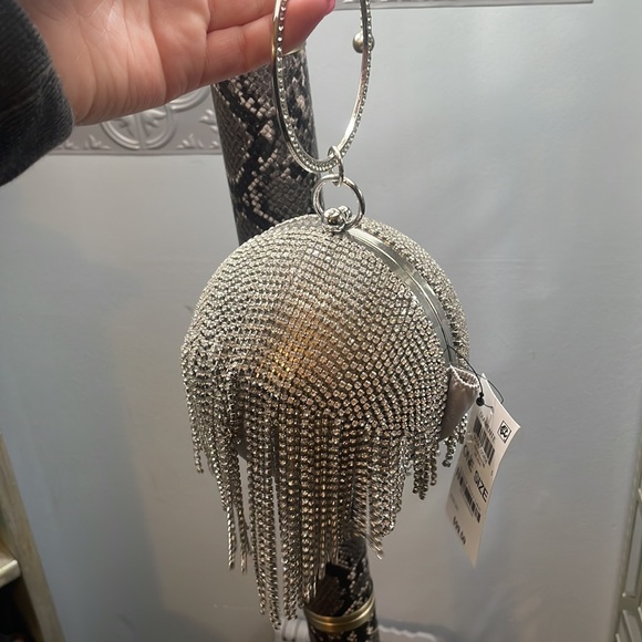 NWT rhinestone round clutch - Picture 2 of 4